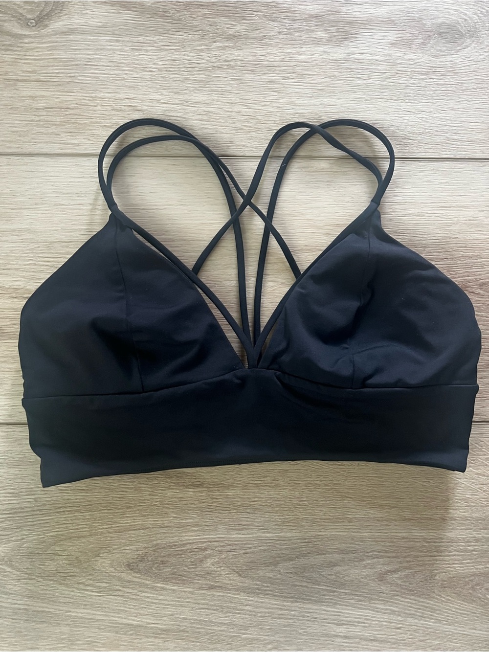 lululemon athletica Black Strappy Sports Bralette